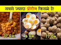 सबसे ज्यादा Protine किसमे है | High protein Foods | Bodybuilding food | body kaise banaye