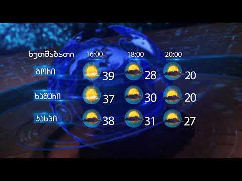 5 ივლისის ამინდნის პროგნოზი