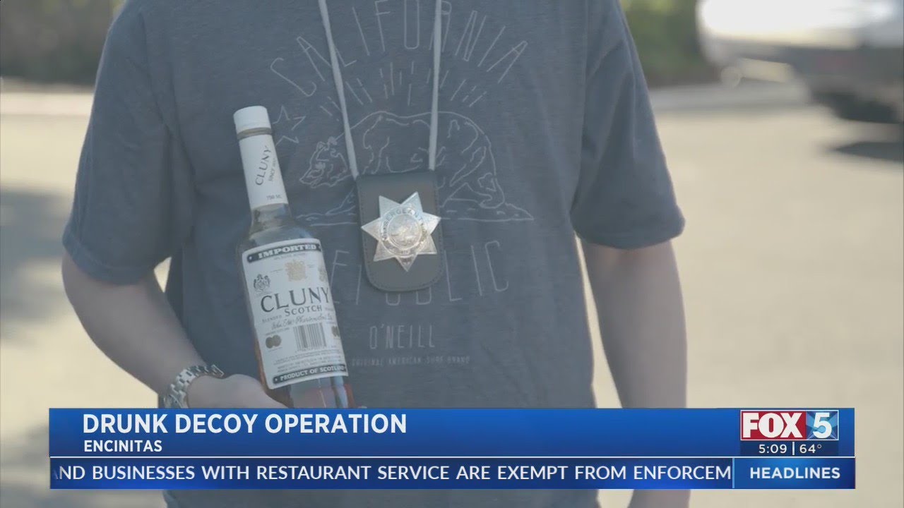 San Diego Law Enforcement Team Up For 'Drunk Decoy' Operation YouTube