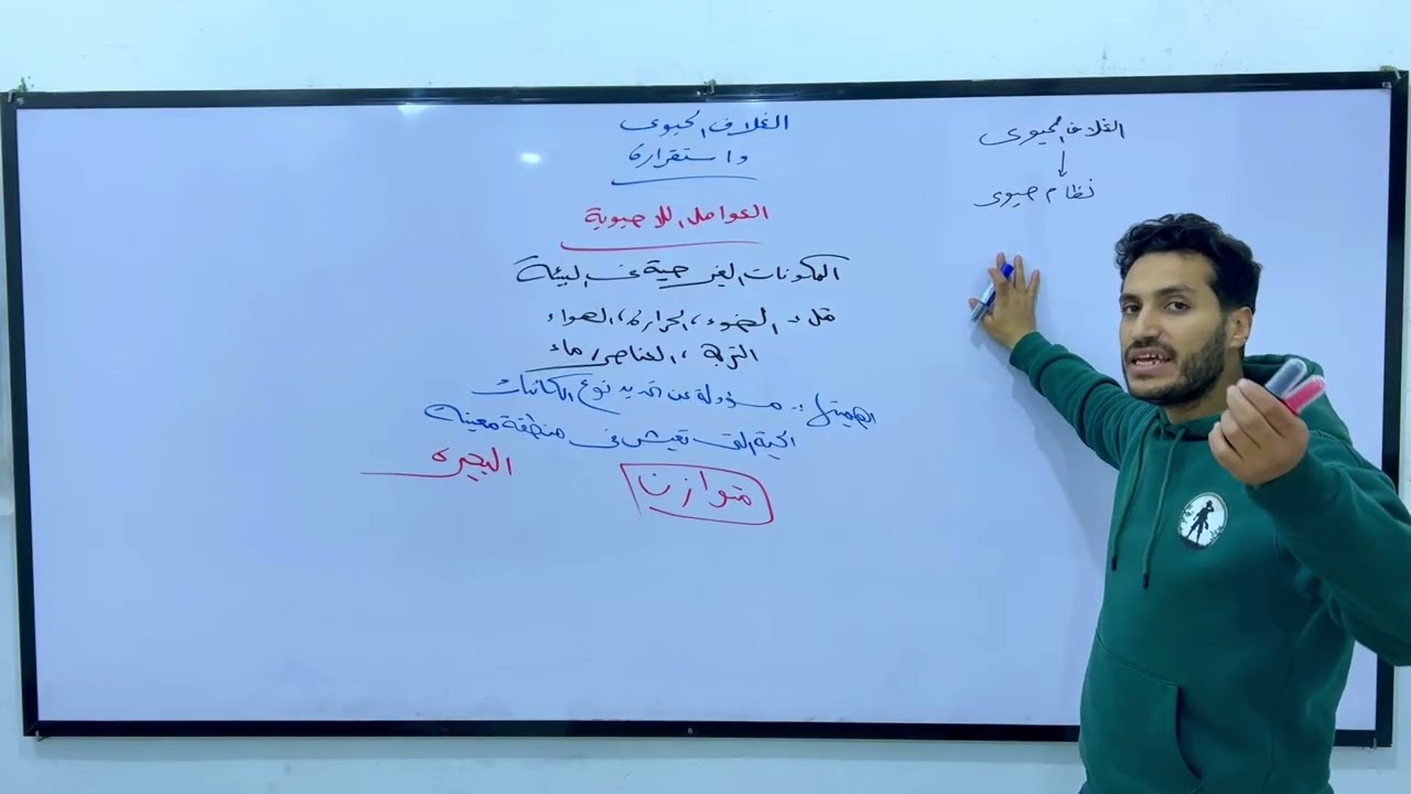 الدرس الاول اولي ثانوي علوم متكاملة ( الغلاف الحيوي واستقراره)