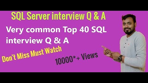 Top 20 SQL interview questions and answers 2020 | sql interview | sql practice | part 1