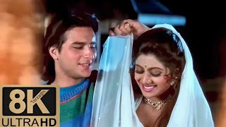 8K Remastered, Chand Se Parda Kijiye ,Aao Pyaar Karen,  Kumar Sanu, Saif Ali Khan ,Shilpa Shetty,