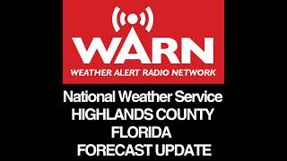 HIGHLANDS COUNTY FLORIDA FORECAST - UPDATE