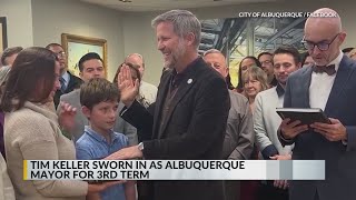 Tim Keller sworn in for 3rd term as Albuquerque mayor