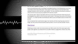 Horizon Radio Hijacked: Only One Word Broadcast On A 26-Minute Loop