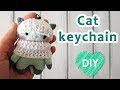 DIY. Cat kaychain + free pattern in description.