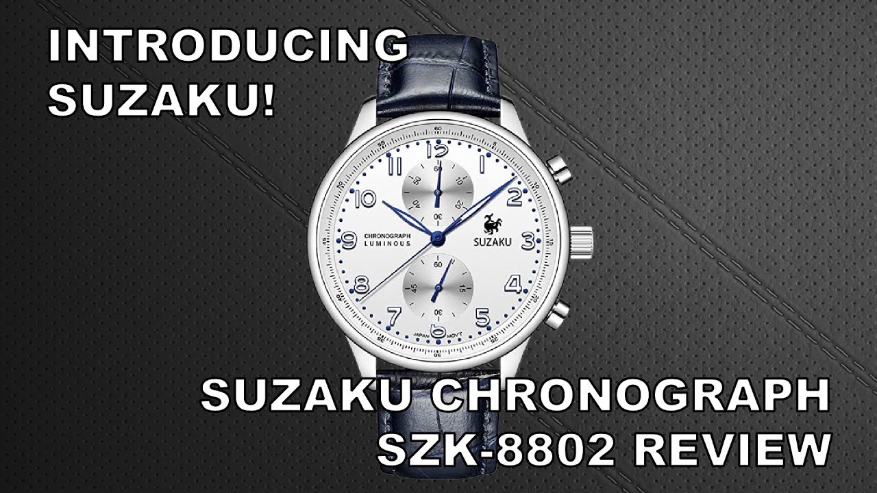 Introducing Suzaku! - Suzaku Chronograph SZK-8802 Review - YouTube