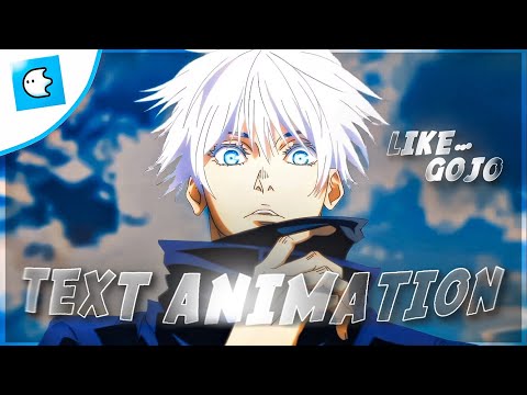 TEXT Animation Like Gojo / Blurrr amv Edit Tutorial
