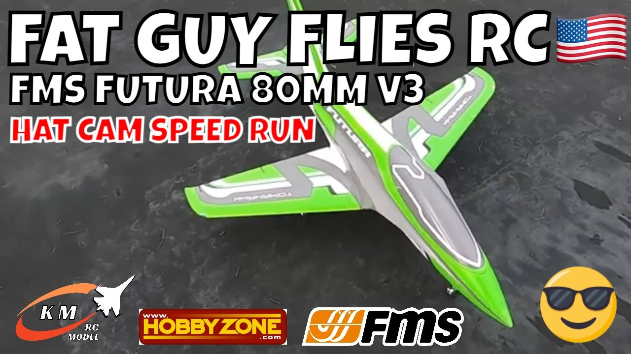 FMS FUTURA 80MM V3 HAT CAM SPEED RUN! by FGFRC#aviation #rcplane