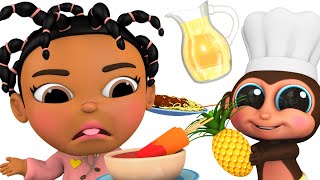 Crazy Food! - Lemonade Toast | We Don't Like Crazy Food | 5 Little Babies