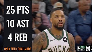Dame Time Delight! Damian Lillard's Clutch Performance | 25 Points, 10 Assists