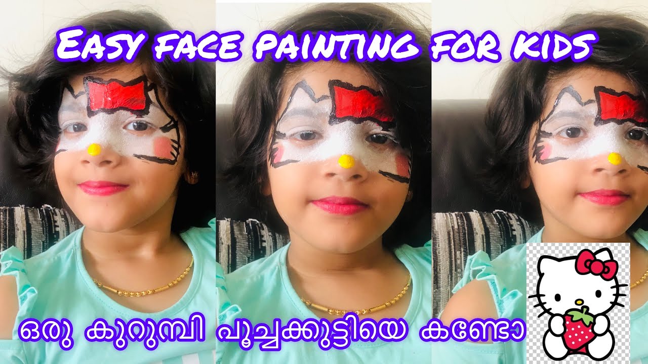 “Hello Kitty” make up for kids | Fast & Easy Face Painting Tutorial ...