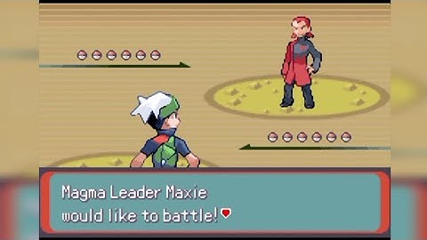 Pokemon Inclement Emerald Challenge Mode - Magma Leader Maxie (Magma Hideout)