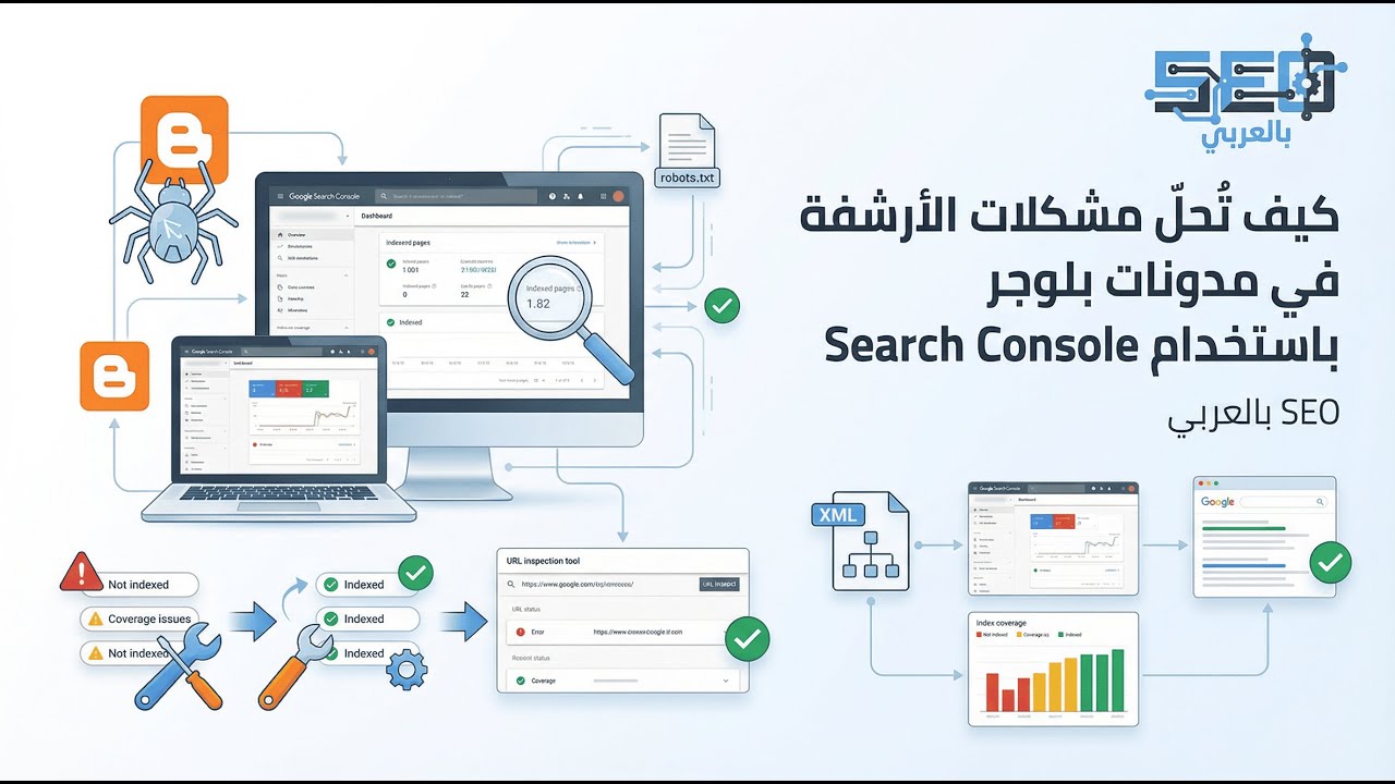 كيف تُحل مشكلات الأرشفة في مدونات بلوجر باستخدام Search Console