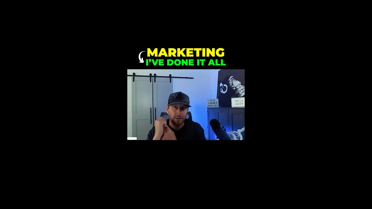 Marketing - I've done it all.