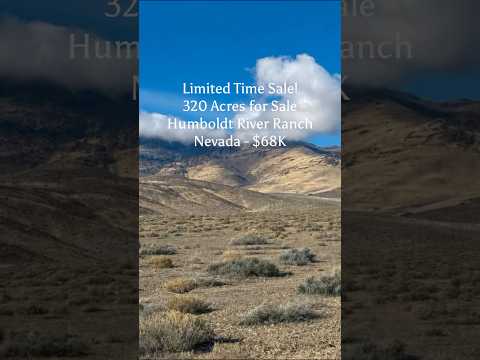 320 acres on sale for $68K. #nevada #landcentury #land #fyp #landforsale #shorts #realestate #sale