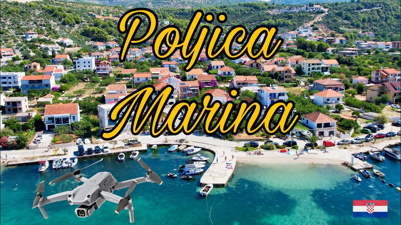 Poljica - Marina ,Croatia ,  DJI Mavic Air 2S,  holiday drone video 4 K , 2024
