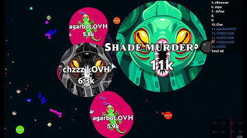 EASY SERVER GAMEPLAY WITH 132 MASS BOTS! | AGARBOT.OVH 2021