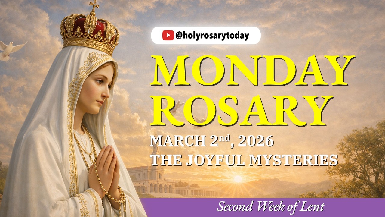 Monday Holy Rosary 💜 March 2, 2026 💜 The Joyful Mysteries Of The Rosary [VIRTUAL] #holyrosarytoday