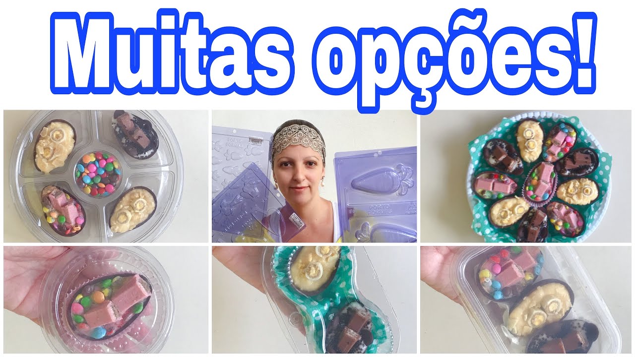 6 IDÉIAS DE EMBALAGEM PARA MINI OVO DE 50grs!! 🐰🍫 + COMPRINHAS!