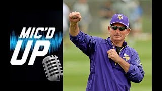 Mike Zimmer Wired For Sound At Practice Mike Zimmer Wired For Sound At Practice