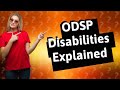 What disabilities qualify for odsp canada