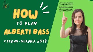 Czerny 18 Left Hand SOLVED! Alberti Bass Made Easy