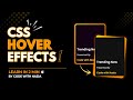 "CSS Glow Card Hover Effect | Modern Glassmorphism UI Design Tutorial"