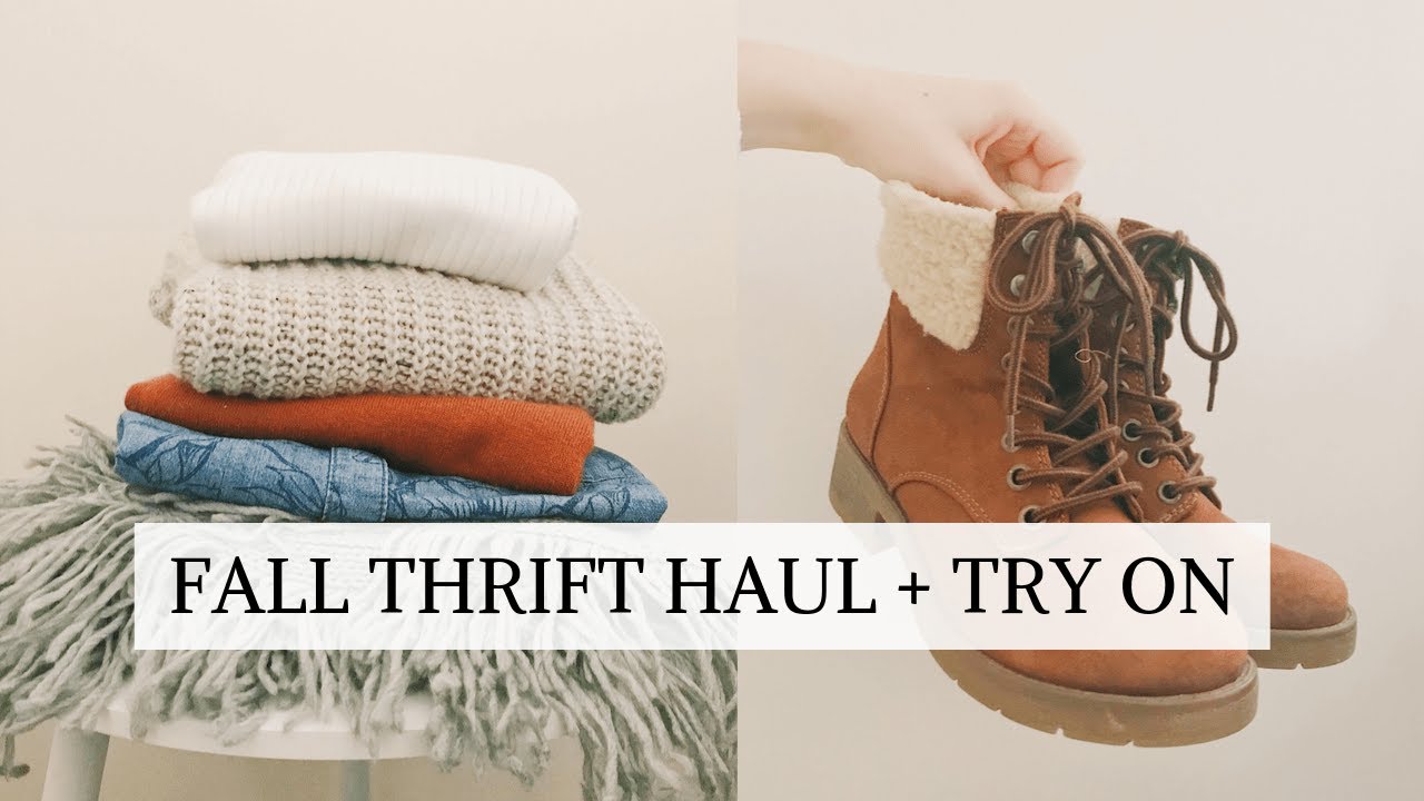 Fall Clothing Thrift Haul & Try On - YouTube