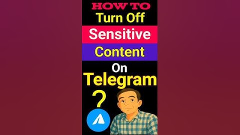 how to turn off sensitive content on telegram #shorts