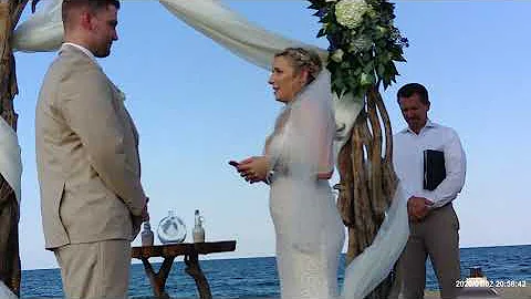 Courtney & Dustin Ebaugh's Beach Wedding Ceremony ...