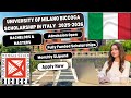 University of Milano Bicocca | Complete Application process 2025| Study in Italy 2025
