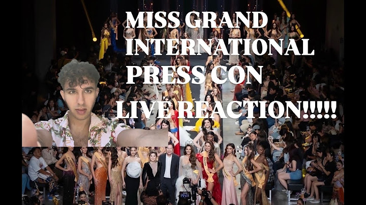 MISS GRAND INTERNATIONAL PRESS CONF LIVE REACTION