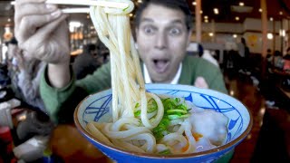 Udon Noodle Eating Spree & Tempura Binge ★ ONLY in JAPAN