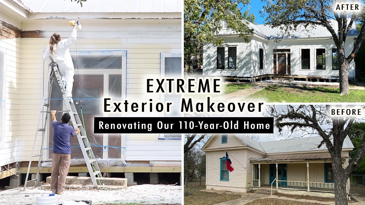 EXTREME Exterior Home Makeover!! (Renovating Our 110YearOld Home) XO, MaCenna YouTube