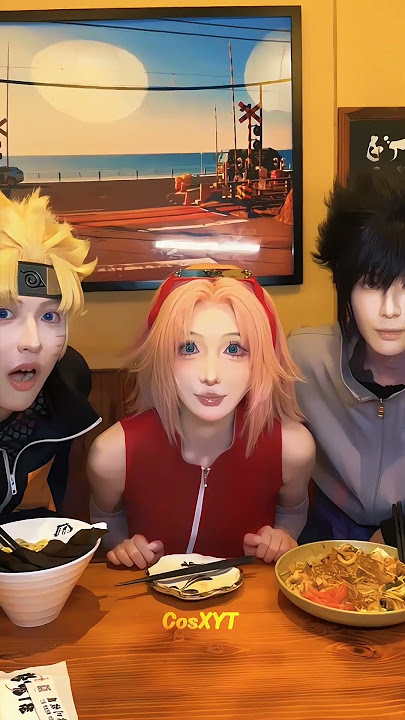 Kakashi takes off his mask 😷 #anime #naruto #kakashi #sasuke #sakura #cosplay #shorts #fyp