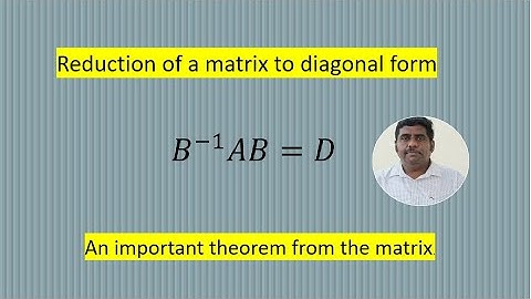 Diagonalization theorem