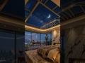 Cinematic Moonlight Bedroom Timelapse | Open Roof Night Sky View