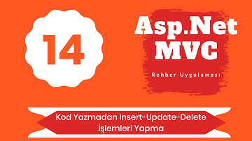 14- Asp.Net MVC  ile Örnek Uygulama (Rehber Uygulaması)