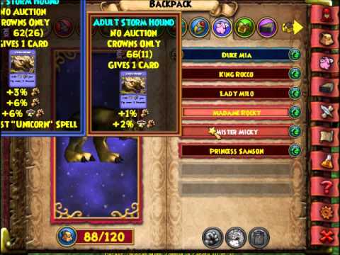 wizard101 all storm pets