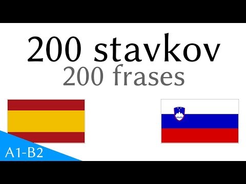200 stavkov - Španščina - Slovenščina