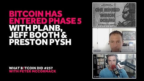 Video - Bitcoin Has Entered Phase 5 with PlanB, Jeff Booth & Preston Pysh