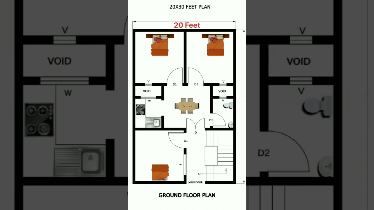 Home design in 600 square feet #housedesign #3danimation