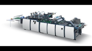 Automatic Corrugated box V CUT Window Patching Machine Rolam Ragaoke