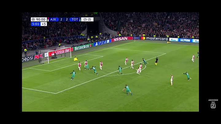AJAX GAAT NIET NAAR DE FINALE