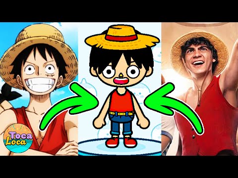 ONE PIECE in TOCA BOCA?! Ruffy & die Strohhut Bande im Toca Life World *Speed Build* erstellen