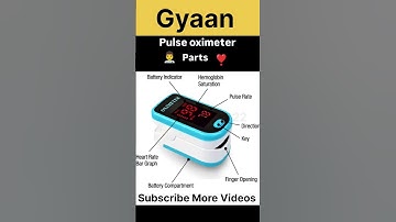 Pulse Oximeter parts 〽️ #english #gyaan #video #education #shorts #anatomy #pulse @Gyaan322