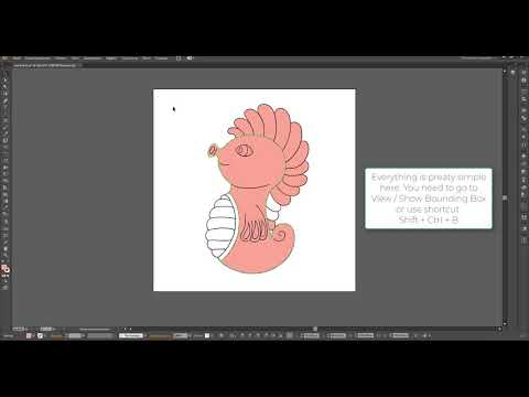 Adobe Illustrator. Восстановить рамку трансформации объекта. How to show objects bounding box