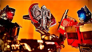 (ROTB vs BB) Optimus Prime vs Nemesis Prime  Stop Motion Fight