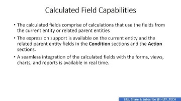 Calculated Fields in Dynamics CRM | Dynamics 365 Tutorials